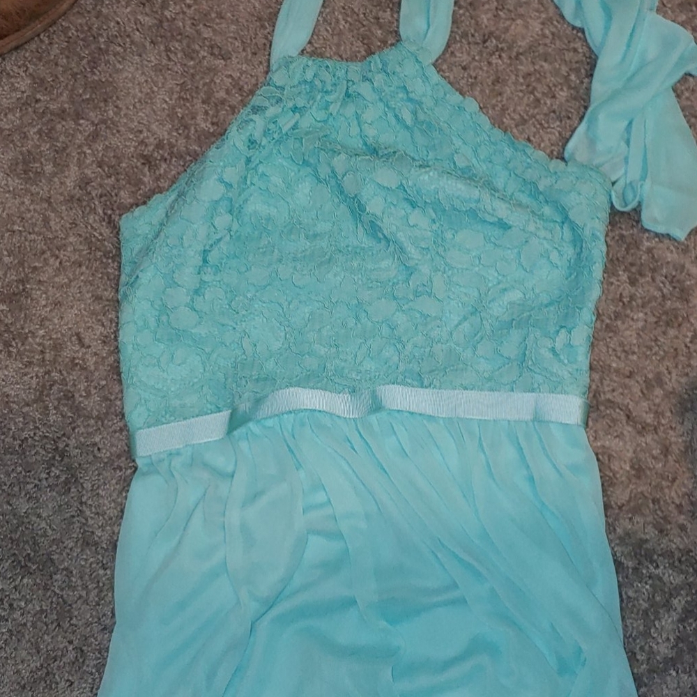 Turquoise bridesmaid dress